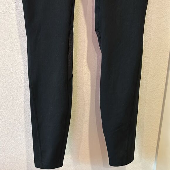 REI Co-op Black Back Leg Mesh Leggings Athletic Athleisure Small - Picture 3 of 12